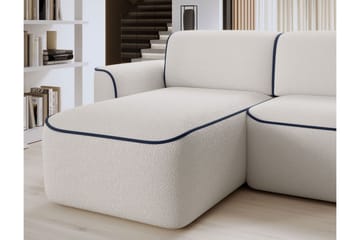 Ume 4-sits Soffa med Divan - Vit - Möbler - Vardagsrum - Soffor - Divansoffa & schäslong