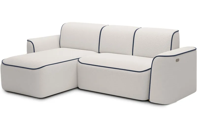 Ume 4-sits Soffa med Divan - Vit - Möbler - Vardagsrum - Soffor - Divansoffa & schäslong