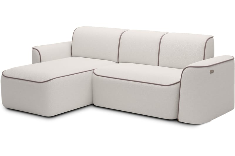 Ume 4-sits Soffa med Divan - Vit - Möbler - Vardagsrum - Soffor - Divansoffa & schäslong
