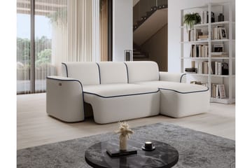 Ume 4-sits Soffa med Divan - Vit - Möbler - Vardagsrum - Soffor - Divansoffa & schäslong