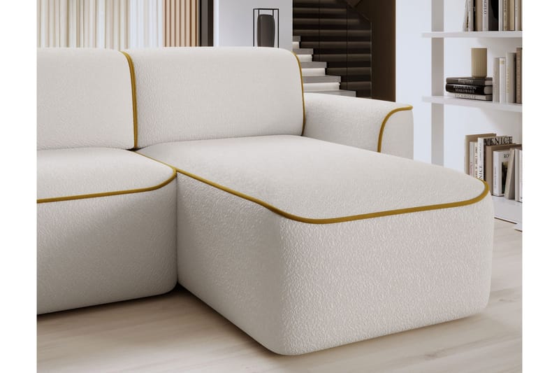 Ume 4-sits Soffa med Divan - Vit - Möbler - Vardagsrum - Soffor - Divansoffa & schäslong