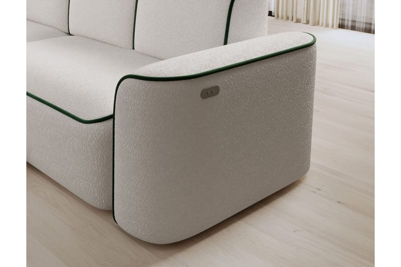 Ume 4-sits Soffa med Divan - Vit - Möbler - Vardagsrum - Soffor - Divansoffa & schäslong