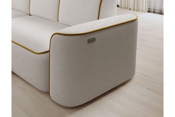 Ume 4-sits Soffa med Divan - Vit - Möbler - Vardagsrum - Soffor - Divansoffa & schäslong