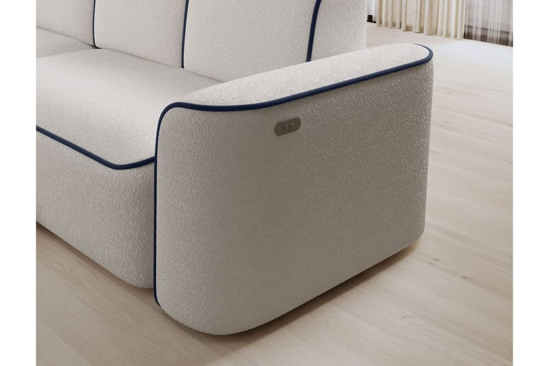 Ume 4-sits Soffa med Divan - Vit - Möbler - Vardagsrum - Soffor - Divansoffa & schäslong