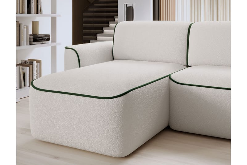 Ume 4-sits Soffa med Divan - Vit - Möbler - Vardagsrum - Soffor - Divansoffa & schäslong