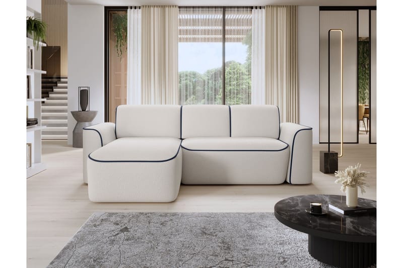 Ume 4-sits Soffa med Divan - Vit - Möbler - Vardagsrum - Soffor - Divansoffa & schäslong