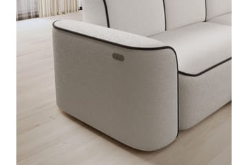 Ume 4-sits Soffa med Divan - Vit - Möbler - Vardagsrum - Soffor - Divansoffa & schäslong