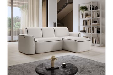 Ume 4-sits Soffa med Divan - Vit - Möbler - Vardagsrum - Soffor - Divansoffa & schäslong