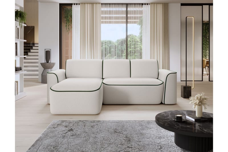 Ume 4-sits Soffa med Divan - Vit - Möbler - Vardagsrum - Soffor - Divansoffa & schäslong