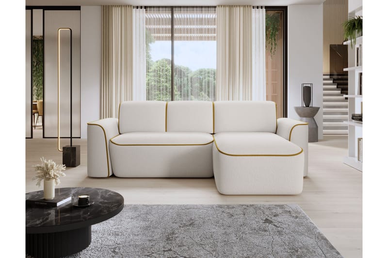 Ume 4-sits Soffa med Divan - Vit - Möbler - Vardagsrum - Soffor - Divansoffa & schäslong