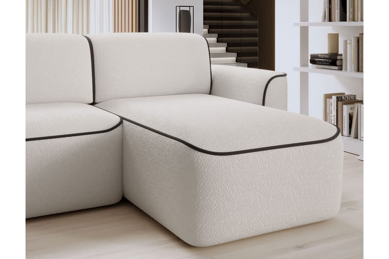 Ume 4-sits Soffa med Divan - Vit - Möbler - Vardagsrum - Soffor - Divansoffa & schäslong