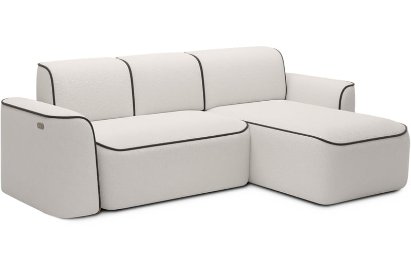 Ume 4-sits Soffa med Divan - Vit - Möbler - Vardagsrum - Soffor - Divansoffa & schäslong