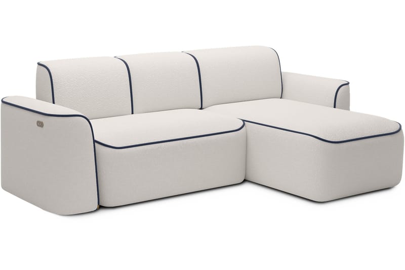 Ume 4-sits Soffa med Divan - Vit - Möbler - Vardagsrum - Soffor - Divansoffa & schäslong
