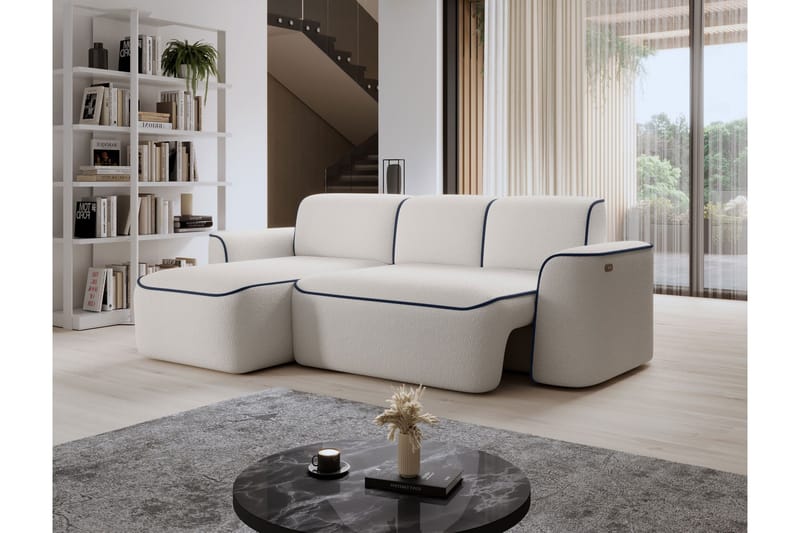 Ume 4-sits Soffa med Divan - Vit - Möbler - Vardagsrum - Soffor - Divansoffa & schäslong