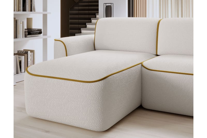 Ume 4-sits Soffa med Divan - Vit - Möbler - Vardagsrum - Soffor - Divansoffa & schäslong