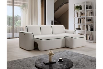 Ume 4-sits Soffa med Divan - Vit - Möbler - Vardagsrum - Soffor - Divansoffa & schäslong