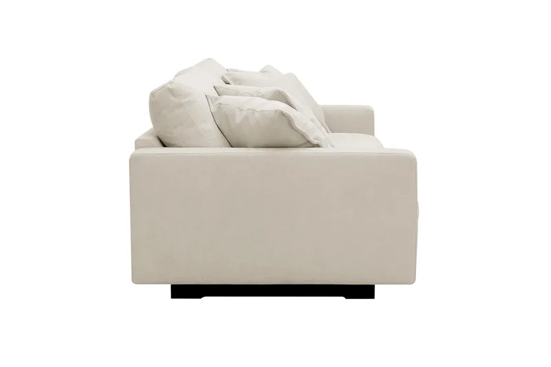 Valencia Extra Djup 3-sits Soffa i Chenille - Beige - Möbler - Vardagsrum - Soffor - 3-sits soffor