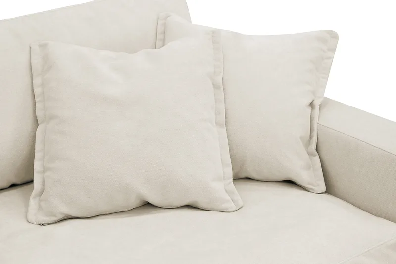 Valencia Extra Djup 3-sits Soffa i Chenille - Beige - Möbler - Vardagsrum - Soffor - 3-sits soffor