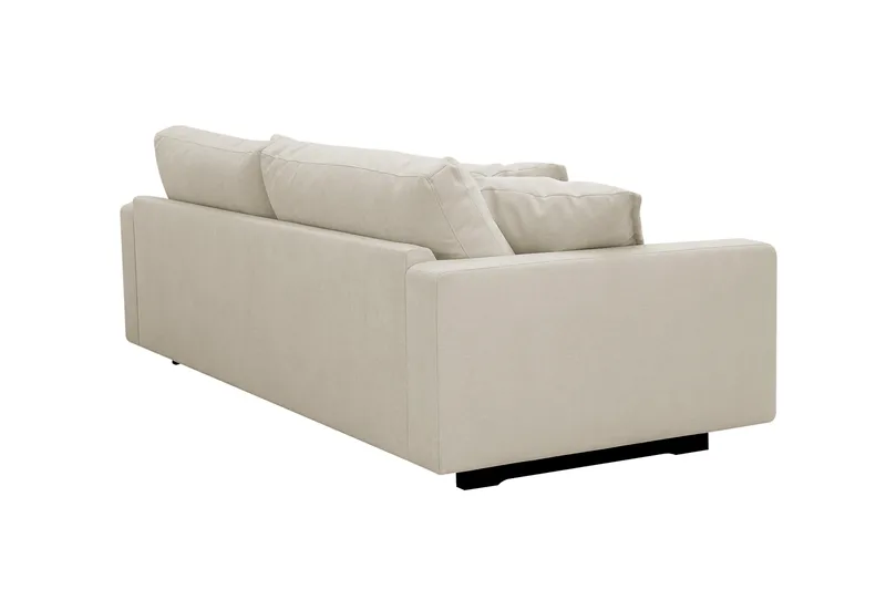 Valencia Extra Djup 3-sits Soffa i Chenille - Beige - Möbler - Vardagsrum - Soffor - 3-sits soffor