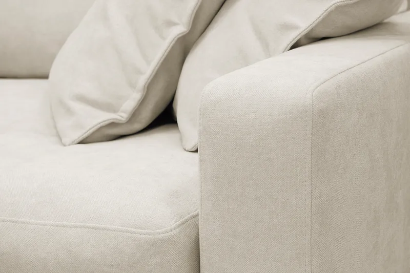 Valencia Extra Djup 3-sits Soffa i Chenille - Beige - Möbler - Vardagsrum - Soffor - 3-sits soffor