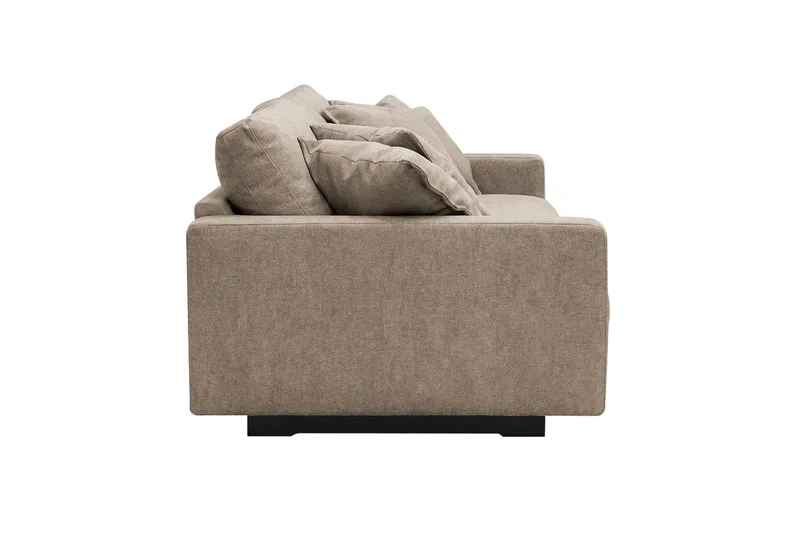 Valencia Extra Djup 3-sits Soffa i Chenille - Brun - Möbler - Vardagsrum - Soffor - 3-sits soffor