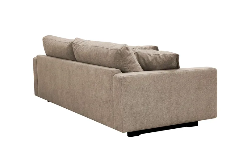 Valencia Extra Djup 3-sits Soffa i Chenille - Brun - Möbler - Vardagsrum - Soffor - 3-sits soffor