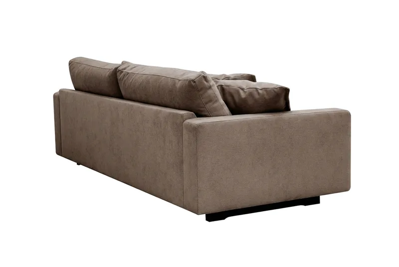Valencia Extra Djup 3-sits Soffa i Chenille - Mörkbrun - Möbler - Vardagsrum - Soffor - 3-sits soffor