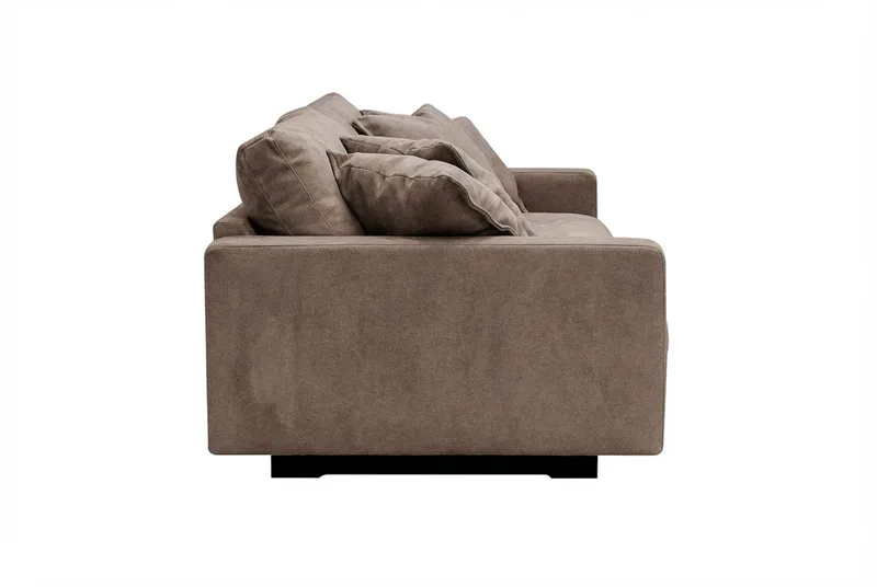 Valencia Extra Djup 3-sits Soffa i Chenille - Mörkbrun - Möbler - Vardagsrum - Soffor - 3-sits soffor