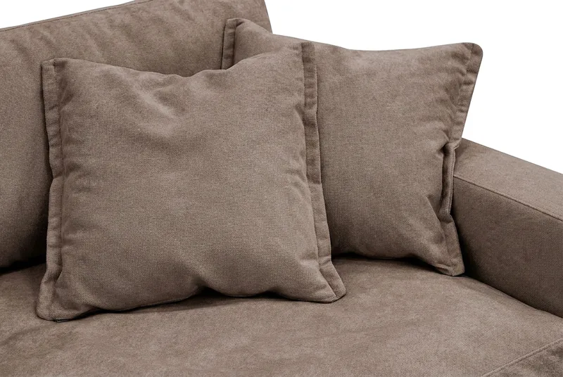 Valencia Extra Djup 3-sits Soffa i Chenille - Mörkbrun - Möbler - Vardagsrum - Soffor - 3-sits soffor