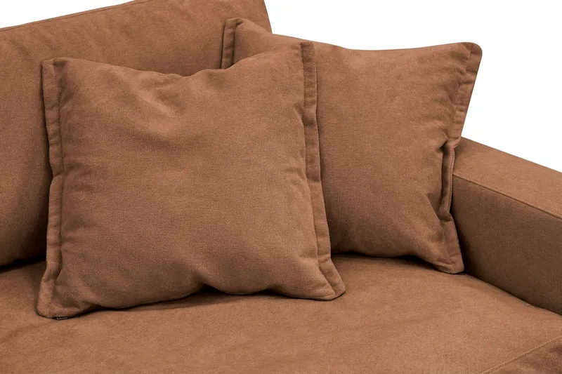 Valencia Extra Djup 3-sits Soffa i Chenille - Rostbrun - Möbler - Vardagsrum - Soffor - 3-sits soffor