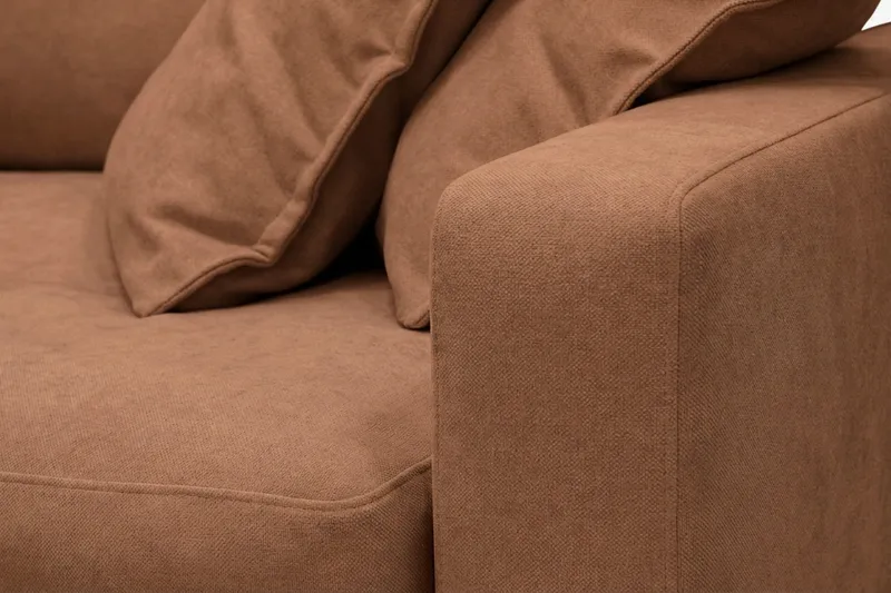 Valencia Extra Djup 3-sits Soffa i Chenille - Rostbrun - Möbler - Vardagsrum - Soffor - 3-sits soffor