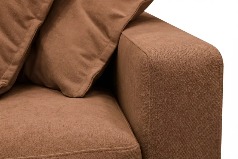 Valencia Extra Djup 3-sits Soffa i Chenille - Rostbrun - Möbler - Vardagsrum - Soffor - 3-sits soffor