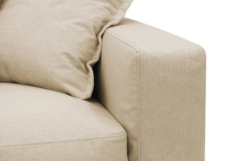 Valencia Extra Djup 3-sits Soffa med avtagbar och tvättbar klädsel - Beige - Möbler - Vardagsrum - Soffor - 4-sits soffor