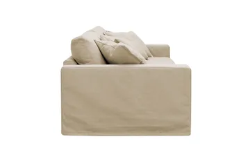 Valencia Extra Djup 3-sits Soffa med avtagbar och tvättbar klädsel - Beige - Möbler - Vardagsrum - Soffor - 3-sits soffor