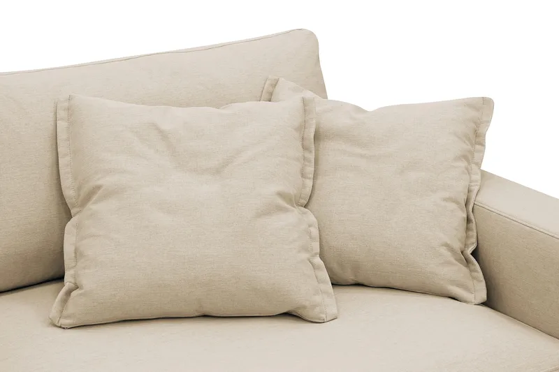 Valencia Extra Djup 3-sits Soffa med avtagbar och tvättbar klädsel - Beige - Möbler - Vardagsrum - Soffor - 4-sits soffor