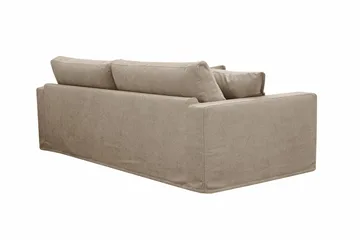 Valencia Extra Djup 3-sits Soffa med avtagbar och tvättbar klädsel - Brun - Möbler - Vardagsrum - Soffor - 3-sits soffor