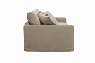 Valencia Extra Djup 3-sits Soffa med avtagbar och tvättbar klädsel - Brun - Möbler - Vardagsrum - Soffor - 3-sits soffor