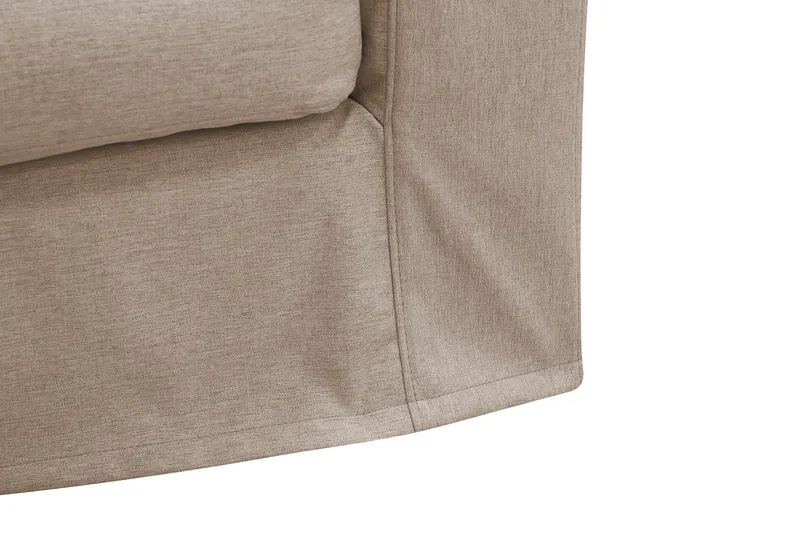 Valencia Extra Djup 3-sits Soffa med avtagbar och tvättbar klädsel - Ljusbrun - Möbler - Vardagsrum - Soffor - 3-sits soffor