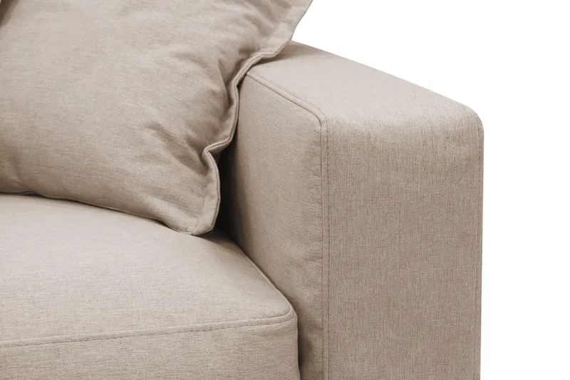 Valencia Extra Djup 3-sits Soffa med avtagbar och tvättbar klädsel - Ljusbrun - Möbler - Vardagsrum - Soffor - 3-sits soffor