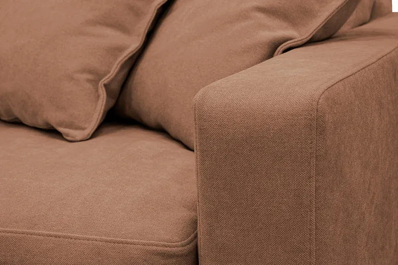 Valencia Extra Djup 3-sits Soffa med avtagbar och tvättbar klädsel - Rostbrun - Möbler - Vardagsrum - Soffor - 3-sits soffor