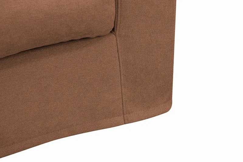 Valencia Extra Djup 3-sits Soffa med avtagbar och tvättbar klädsel - Rostbrun - Möbler - Vardagsrum - Soffor - 3-sits soffor