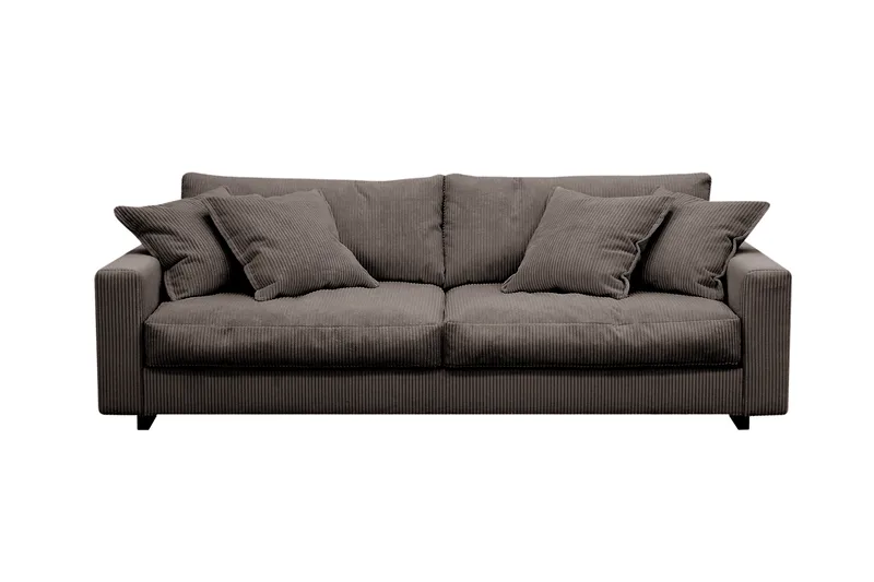 Valencia Extra Djup 3-sits Soffa, Mörkgrå