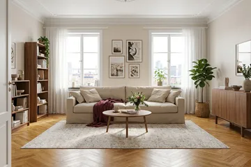 Valencia Extra Djup 4-sits Soffa - Beige - Möbler - Vardagsrum - Soffor - 4-sits soffor