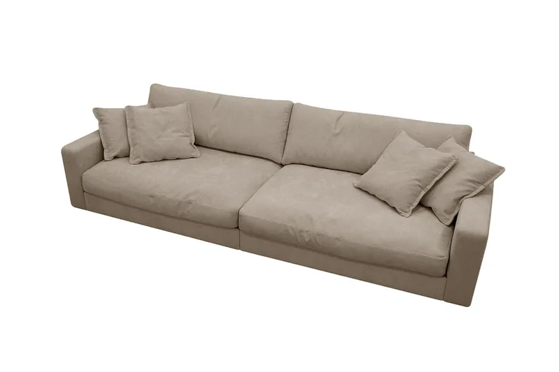 Valencia Extra Djup 4-sits Soffa i Chenille - Brun - Möbler - Vardagsrum - Soffor - 4-sits soffor