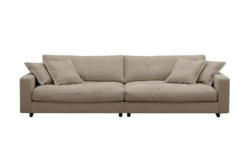Valencia Extra Djup 4-sits Soffa i Chenille, Brun