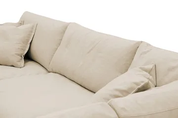 Valencia Extra Djup 4-sits Soffa med Schäslong Höger - Beige - Möbler - Vardagsrum - Soffor - Divansoffa & schäslong