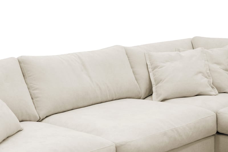 Valencia Extra Djup 4-sits Soffa med Schäslong Höger - Beige - Möbler - Vardagsrum - Soffor - Divansoffa & schäslong