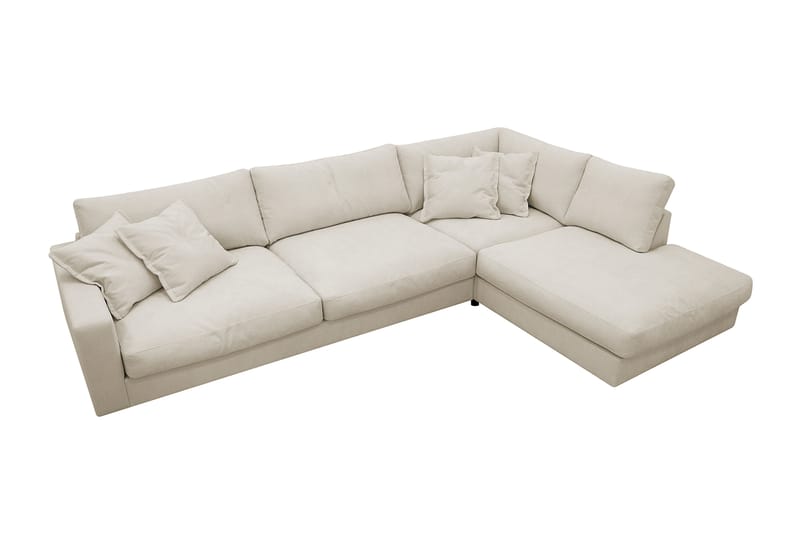 Valencia Extra Djup 4-sits Soffa med Schäslong Höger - Beige - Möbler - Vardagsrum - Soffor - Divansoffa & schäslong