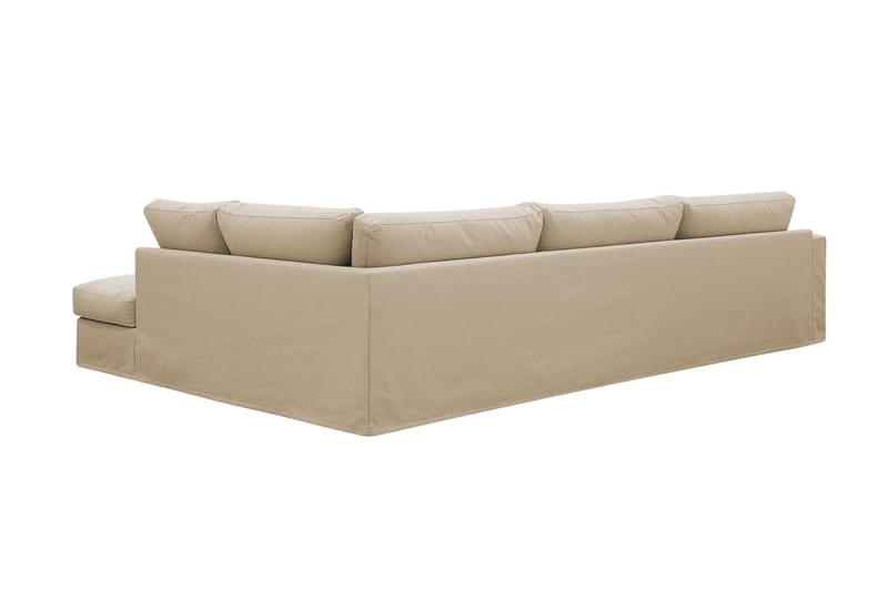Valencia Extra Djup 4-sits Soffa med Schäslong Höger - Beige - Möbler - Vardagsrum - Soffor - Divansoffa & schäslong
