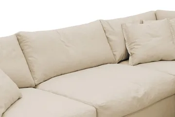 Valencia Extra Djup 4-sits Soffa med Schäslong Höger - Beige - Möbler - Vardagsrum - Soffor - Divansoffa & schäslong